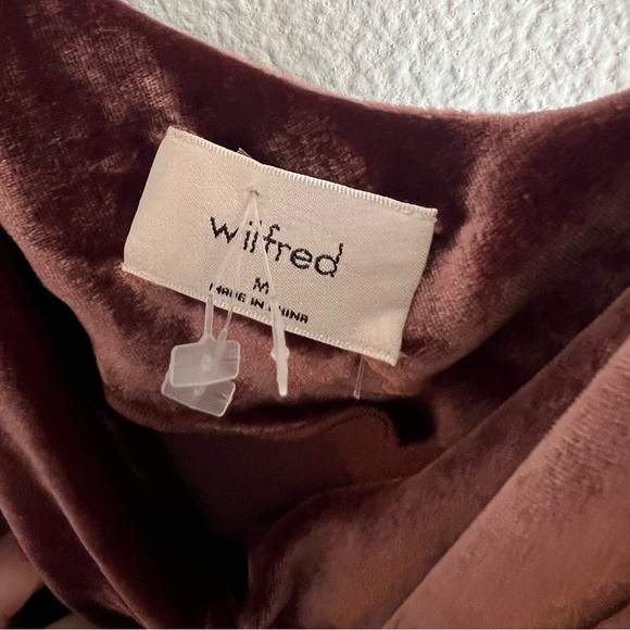 Aritzia Wilfred spritz velvet midi dress medium - Picture 5 of 7